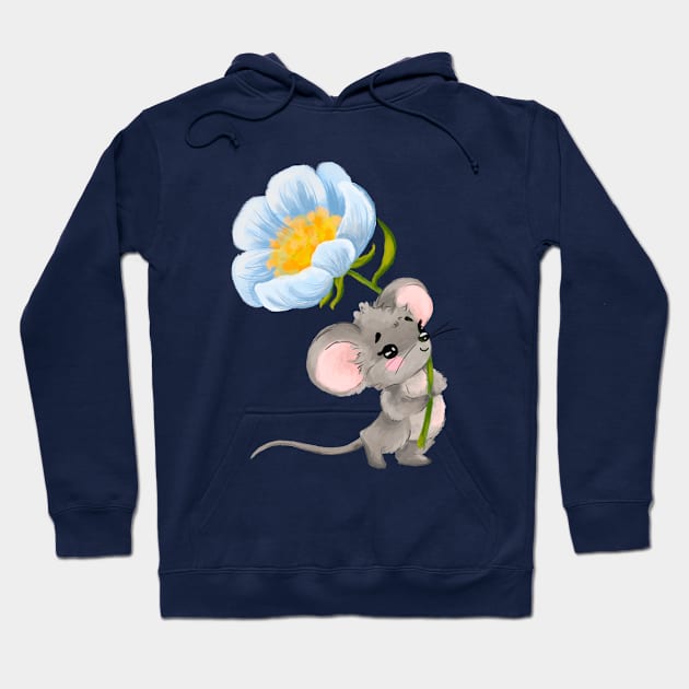 A mouse with a flower Hoodie by pimkie